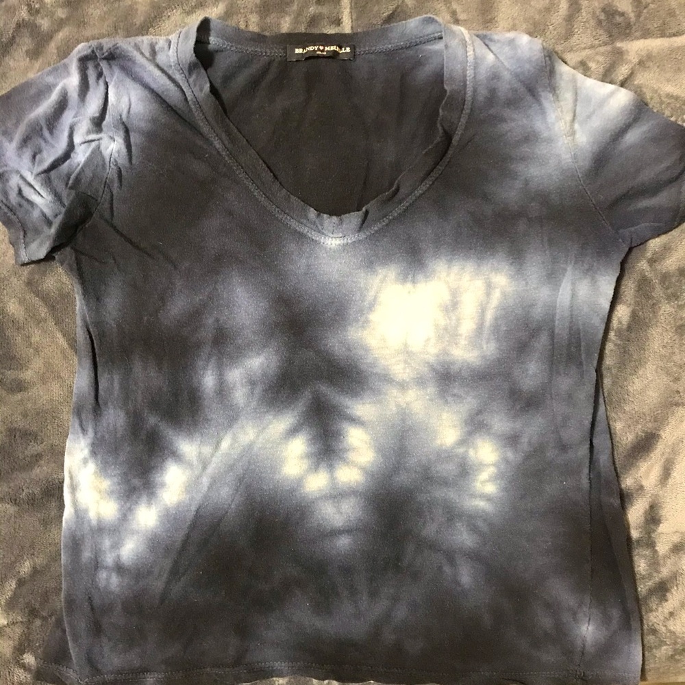 Brandy Melville⚡️ blue tie-dye shirt